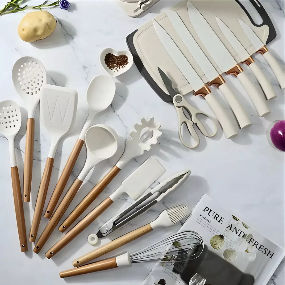 Set Utensilios De Cocina Silicona Juego